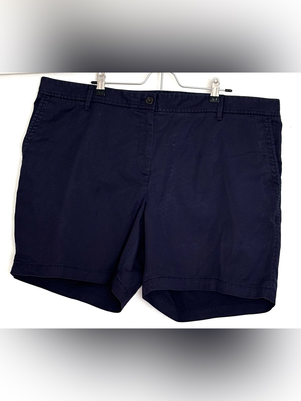 Talbots Relaxed Chino Shorts 7” Navy Size 18W
